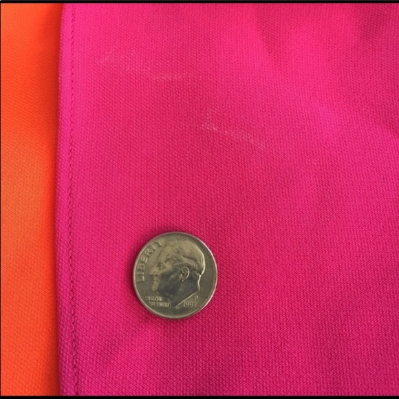 Diane von Furstenberg Pink/Orange Flounce Dress - Picture 10 of 11